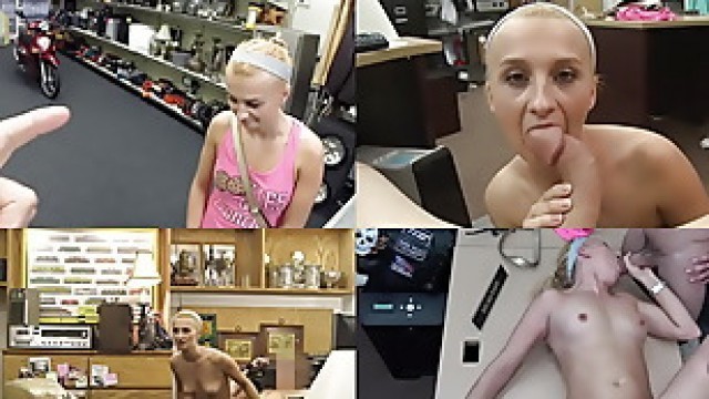 XXX PAWN - This Blonde Chick Sadie Leigh Tried To Sell Me A Stolen Scooter But She&#'s The One Who Ended Up Getting Fucked